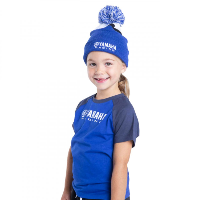 Bonnet FRANCE RUGBY & NEW ERA Pompon Bleu Enfant