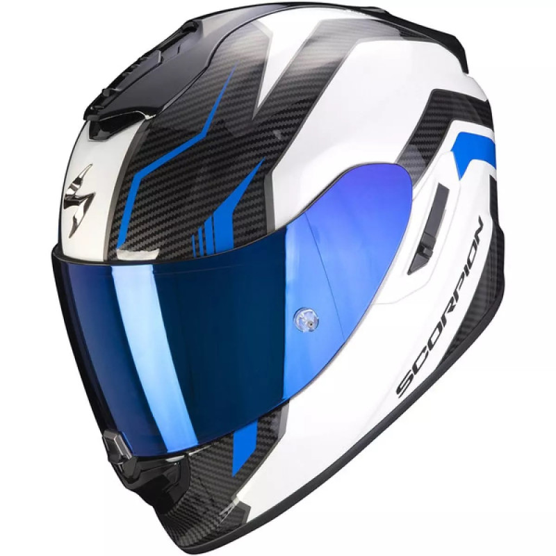 SCORPION CASQUE EXO-1400 AIR FORTUNA BLANC ET BLEU