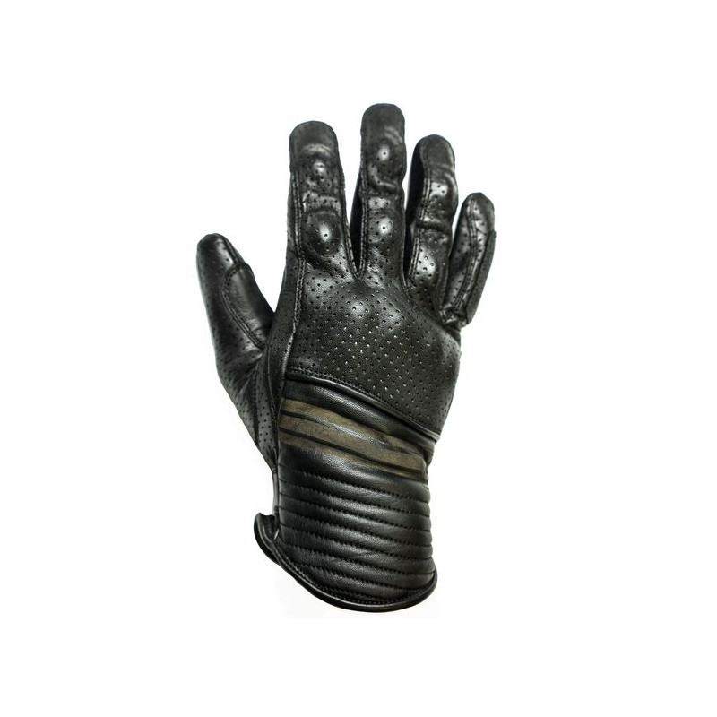 HELSTONS gants corporate été cuir perforés noir