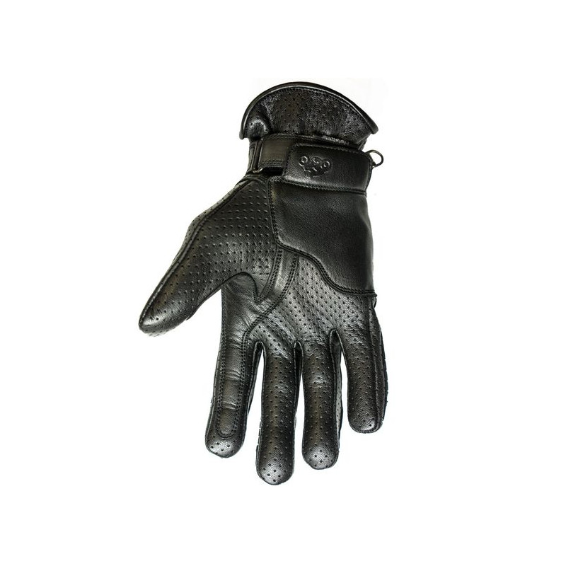 HELSTONS gants corporate été cuir perforés noir