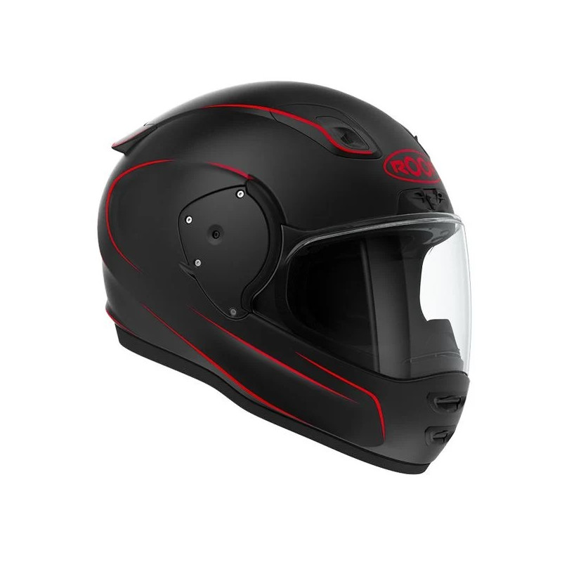 ROOF Casque RO200 NEON NOIR/ROUGE