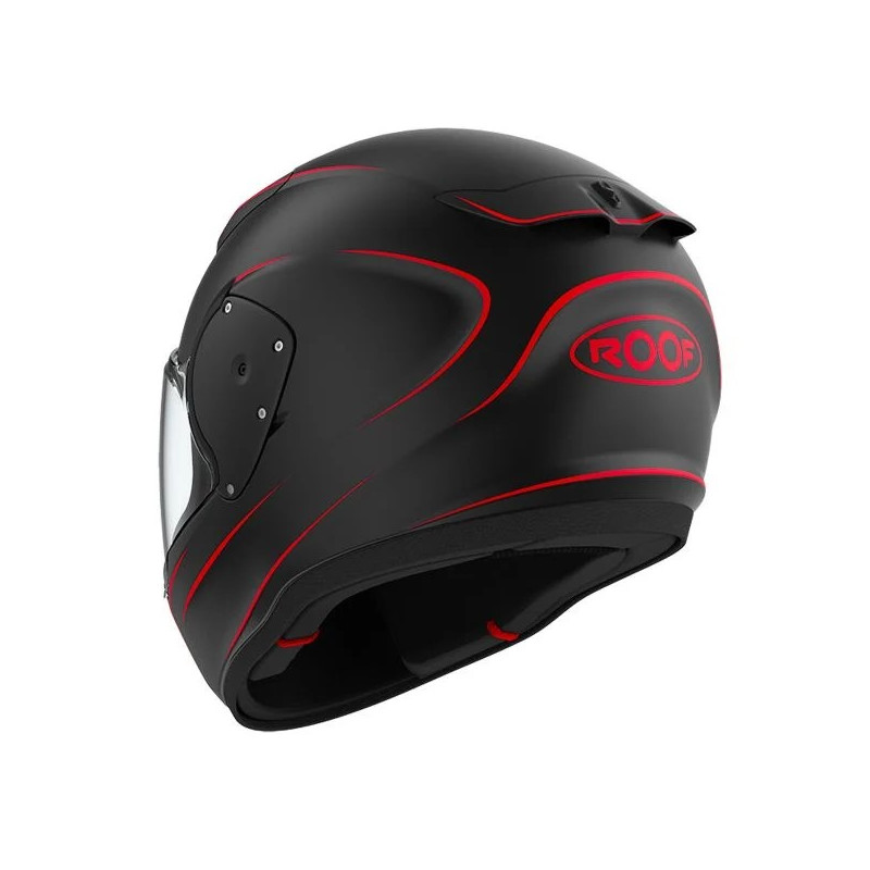 ROOF Casque RO200 NEON NOIR/ROUGE