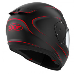 ROOF Casque RO200 NEON NOIR/ROUGE