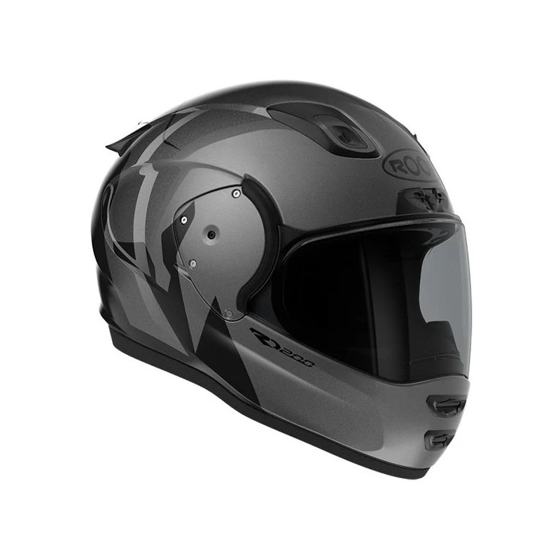 ROOF Casque RO200 NEON TROYAN NOIR ACIER