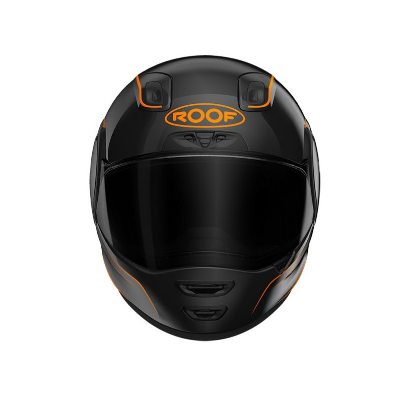 ROOF Casque RO200 NEON NOIR ORANGE