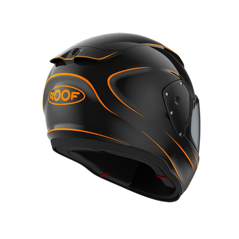 ROOF Casque RO200 NEON NOIR ORANGE