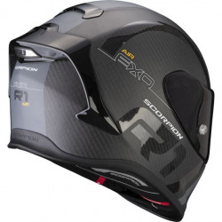 SCORPION CASQUE INTEGRAL EXO R1 AIR CARBON NOIR MAT ARGENT