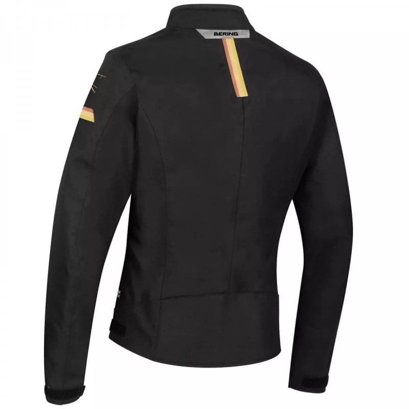 BERING Blouson moto femme mi-saison RIVA noir et or