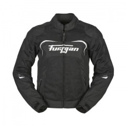 FURYGAN BLOUSON MOTO FEMME CYANE VENTED NOIR ET BLANC