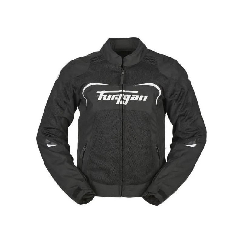 FURYGAN BLOUSON MOTO FEMME CYANE VENTED NOIR ET BLANC