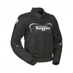 FURYGAN BLOUSON MOTO FEMME CYANE VENTED NOIR ET BLANC