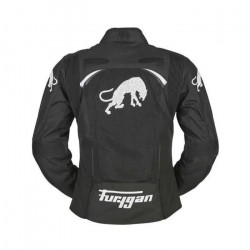 FURYGAN BLOUSON MOTO FEMME CYANE VENTED NOIR ET BLANC