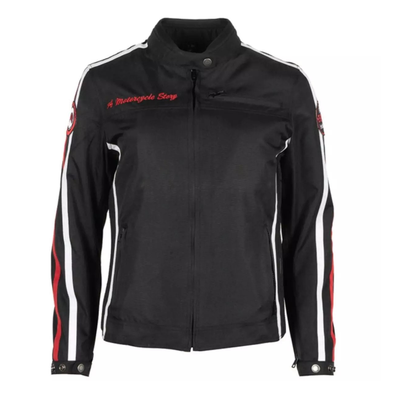 HELSTONS BLOUSON MOTO FEMME TISSU TECNIQUE QUEEN NOIR