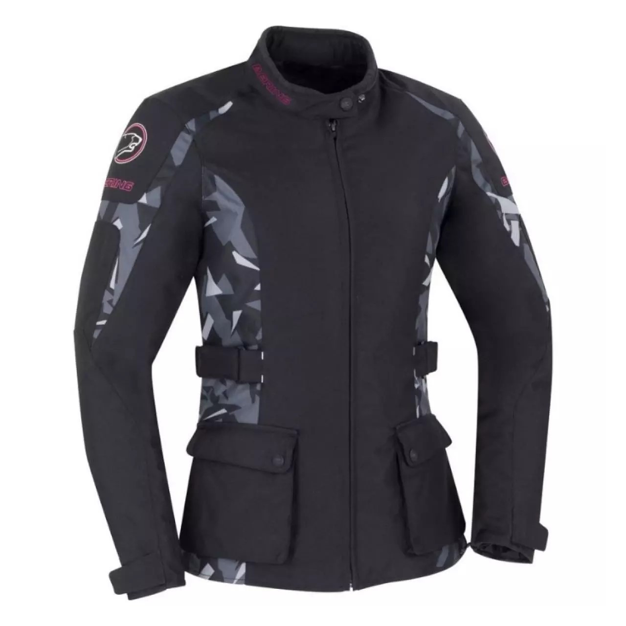 BERING VESTE MOTO FEMME LADY APRIL NOIR ET CAMO