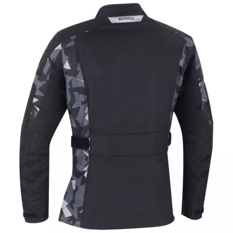 BERING VESTE MOTO FEMME LADY APRIL NOIR ET CAMO