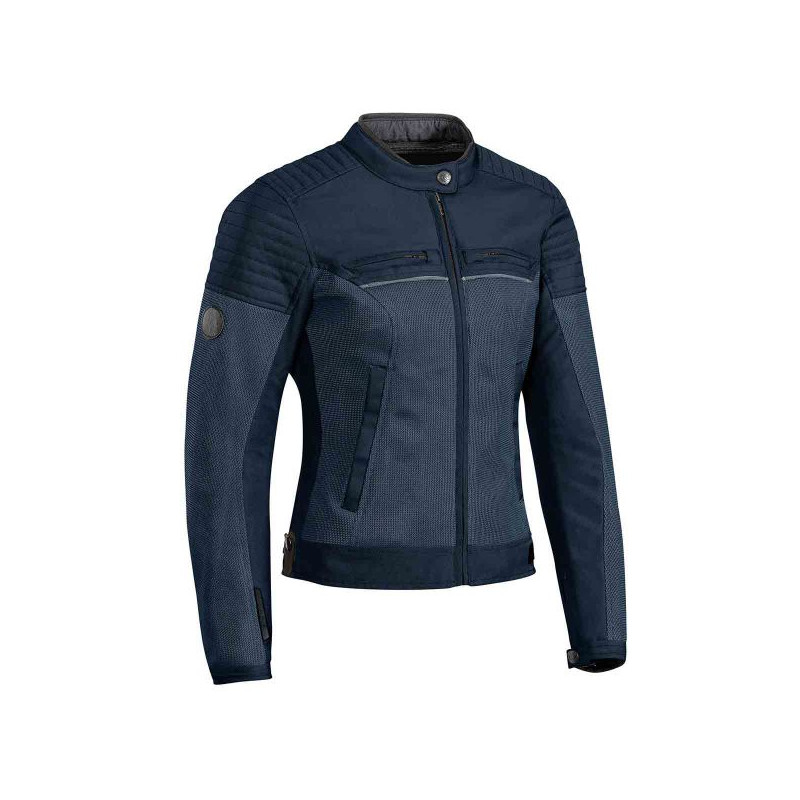 IXON BLOUSON MOTO FEMME FILTER LADY NAVY