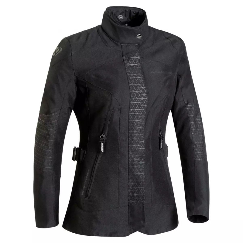 IXON VESTE MOTO FEMME LADY BLOOM TEXTILE NOIR