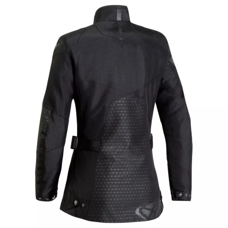 IXON VESTE MOTO FEMME LADY BLOOM TEXTILE NOIR