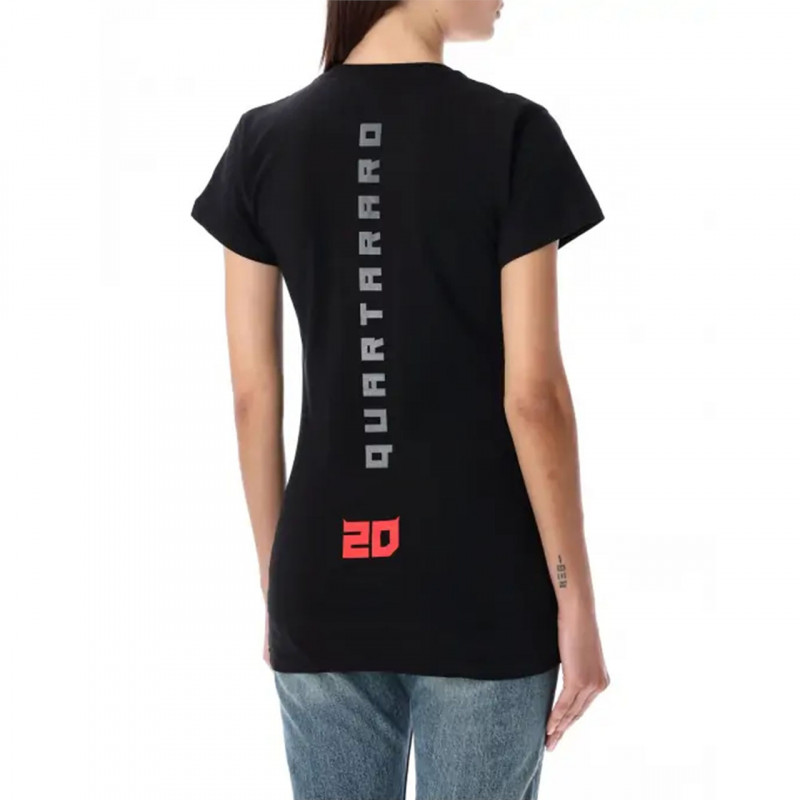 Quartararo T-SHIRT FEMME FABIO QUARTARARO CYBER 20 NOIR 2022